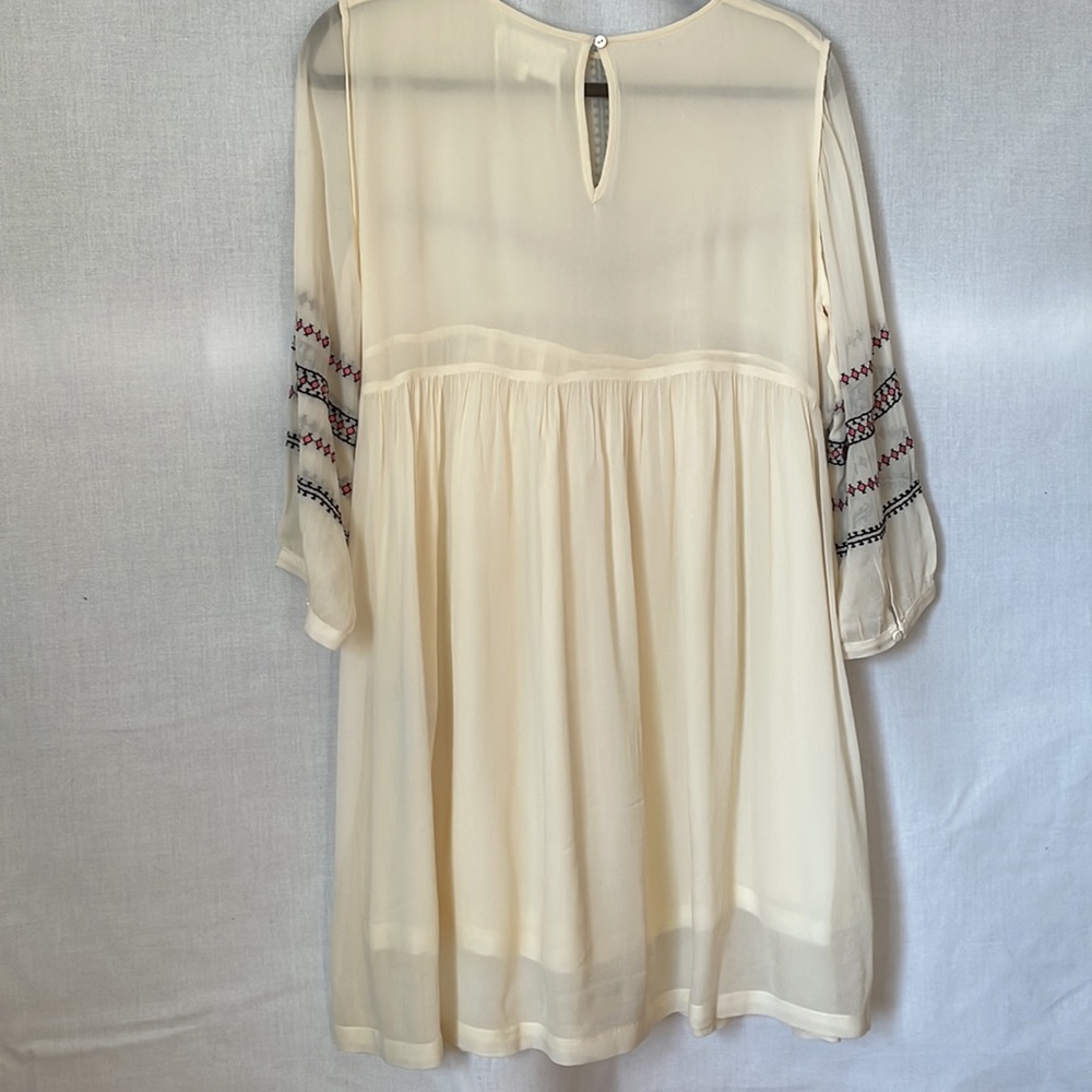 BA&SH Colombe Embroidered Shift Dress - Picture 2 of 4